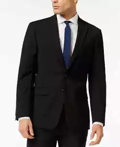 Calvin Klein Men's Slim-Fit Wool Infinite Stretch Suit Separates ,Black, 42 S - Picture 1 of 3