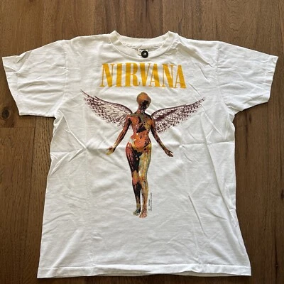 Camiseta Vintage Nirvana In Utero Tour Talla Grande - Reimpresión Foto 1 de 4