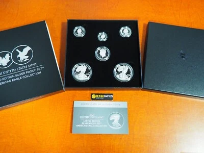2021 W & S PROOF SILVER EAGLE LIMITED EDITION PROOF SET 21RCN IN OGP - Image 1 of 2