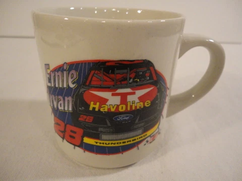 Ernie Irvan Nascar #28 Havoline Robert Yates Racing Coffee Cup Mug Souvenir Cover