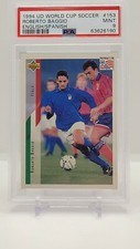 ROBERTO BAGGIO 1994 Upper Deck World Cup English/Spanish PSA 9 Mint #153