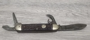 Official Boy Scout - Vintage Ulster 4 Blade Camp Pocket Knife - Picture 1 of 3
