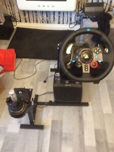 Logitech G29 Driving Force Racing Steering Wheel & Pedals & Shifter Ps3 Ps4