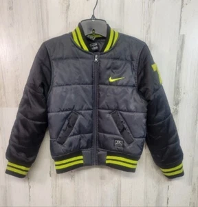 Nike Jacket Boys  Small Puffer Y2K Swoosh Logo Print Coat - Picture 1 of 14
