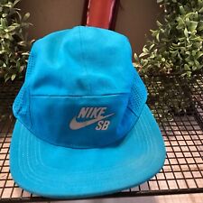 Nike SB  Dri-Fit Hat Cap Strap Back Teal Turquoise Blue Reflective Logo NICE!