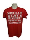 MSU Montclair State University Class of 2021 Womens Medium Red TShirt