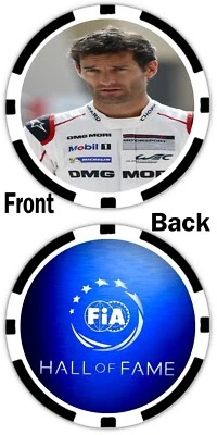 MARK WEBBER - FIA HALL OF FAME - POKER CHIP - FORMULA 1 , F1 , BOXCARS - Image 1 of 2