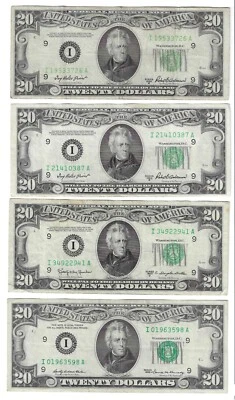 $20 Minneapolis Serie 1950B 1950D 1969 1969C 1974 1977 1985 1990 choice LOT M-11 - Image 1 of 4