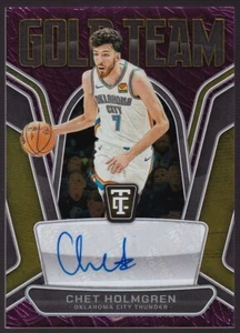 2024-25 Totally Certified Gold Team Sig. Purple Chet Holmgren #GTS-HOL 11/49 - Bild 1 von 2
