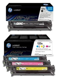 4x Original HP 125A Toner (CB540A CB541A CB542A CB543A) - Kostenloser versand! - Bild 1 von 8