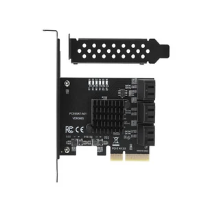 PCI-E To 6 Ports SATA 3.0 Controller Expansion Card Adapter 6Gbps For PC d cUXp - Afbeelding 1 van 10