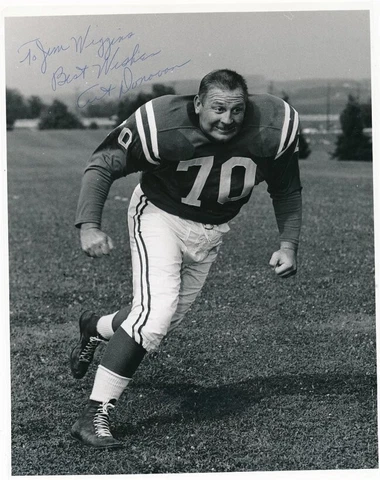 Art Donovan- Signed Vintage Photograph Cover
