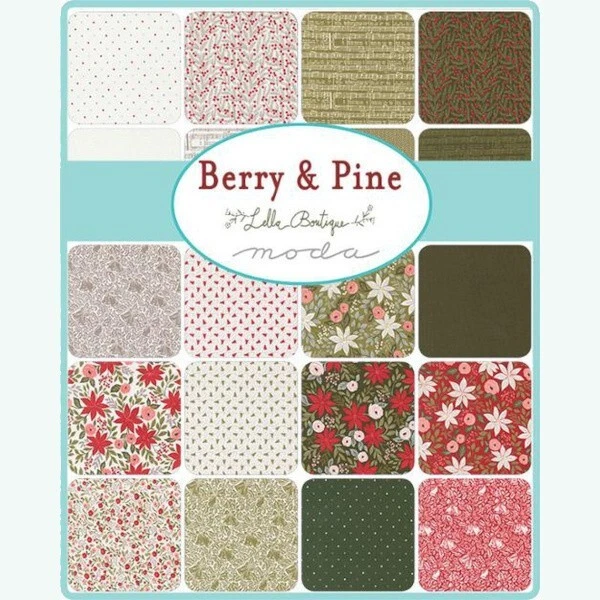 Moda Fabrics - BERRY & PINE JELLY ROLL - 100% cotton for patchwork quilting - Image 1 of 2