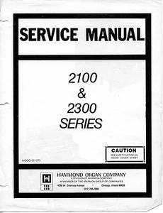 Hammond Concorde Organ Service Manual on CD (COMPLETE PDF) - Picture 1 of 7