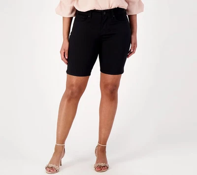 NYDJ Ella Short Black Petite 14 A591706 - Image 1 of 4