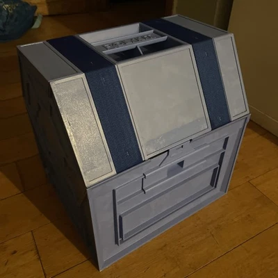 NOS NEW ROLYKIT Deluxe S-18 Blue Sewing Crafts Hobbies Toolbox Fishing Tacklebox - Image 1 of 4