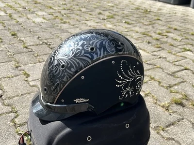 Casco Spirit 6 Crystall Foral Schwarz Strass Glitzer 58 CM - Bild 1 von 4