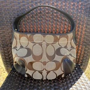 Vintage Coach Schultertasche Ergo Signature Canvas 10763 - Bild 1 von 5