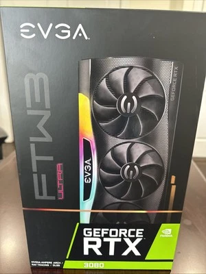EVGA GeForce RTX 3080 FTW3 ULTRA GAMING 10GB GDDR6X Graphics Card... - Image 1 of 2