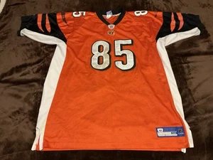 Chad Johnson Jersey Mens 56 Orange Black Short Sleeve Reebok Cincinnati Bengals - Picture 1 of 6