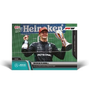George Russell Mercedes 300th Podium F1 2025 Formula 1 Topps NOW Card 22  - Picture 1 of 2