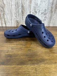 CROCS Navy Blue Classic Clog Slip On Shoes Men's Size 10-11 Women’s Size 12-14 - Picture 1 of 13