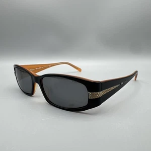 Prada Sonnenbrille schwarz orange Edelsteine Strass VPR 12H 2BX-1O1 / LESEN - Bild 1 von 15
