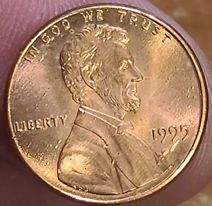 1995 Lincoln Head Memorial Proof Like Penny No Mint Obverse Die Crack - Picture 1 of 3