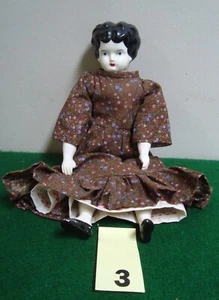Turn of the century Folk Art Doll, Porcelain and Cloth. (Item #3) - Picture 1 of 10