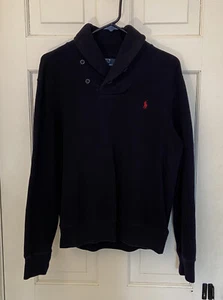 POLO RALPH LAUREN Herren Schal Nackenpullover Pullover Sweatshirt marineblau Gr. M - Bild 1 von 5