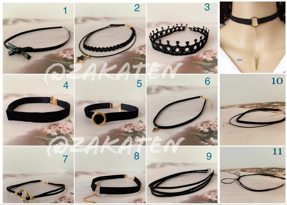 Gothic Black Lace Velvet Choker Collar Necklace Women US Seller - Изображение 1 из 1