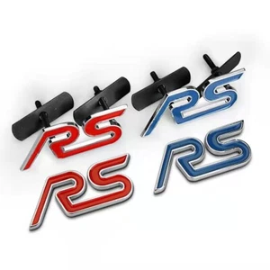 RS 3D Logo Metal Car Front Grille and Rear Badge For Ford Mondeo Carnival sports - Picture 1 of 16