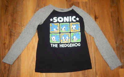 *YOUTH SIZE 6 JUMPING BEANS BRAND SONIC THE HEDGEHOG GRAPHIC TEE--BLACK--EXC--#2 - Image 1 of 3