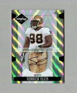 2008 Leaf Limited Phenom Sedrick Ellis Rookie Auto #287 13/299 - Bild 1 von 2