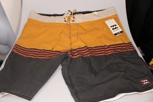 billabong Mens fifty50 lt boardshort mustard sz 36 m123mffl - Picture 1 of 4