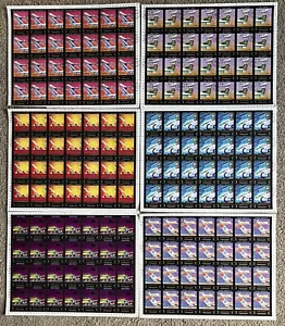 1972 AJMAN STATE PLANES FULL SET SHEETS 28 DECIMAL STAMPS CTO #33 - Picture 1 of 5