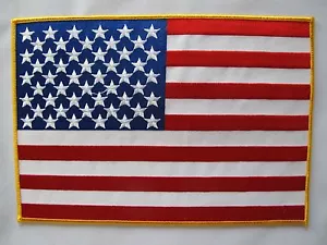 3118XL 10" Extra Large American ,United States Flag Embroidery Applique Patch - Picture 1 of 1