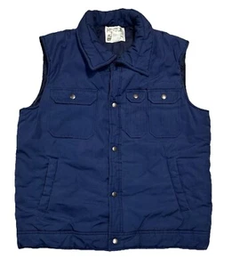 Vtg Sears Fieldmaster Vest Blue See Pictures For Measurements - Picture 1 of 7