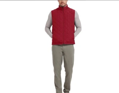 Hawke & Co. LODEN Men's Diamond Quilted Vest US Chili’s Pepper Red Size XL - Image 1 of 4
