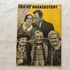 Den ny husassistent Frederik Jensen, Olga Svendsen 1933 Danish Movie Program