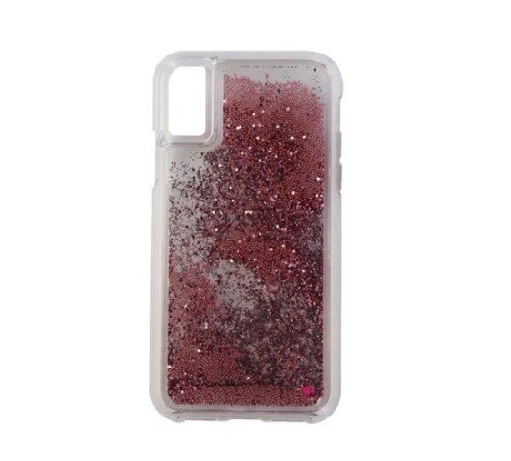 Capa Case-Mate Waterfall Series para Apple iPhone X 10 - Glitter transparente/rosa - Imagem 1 de 4