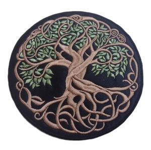 1 x Large Celtic Tree of Life Patch Motif Sewing Trimming - Picture 1 of 3