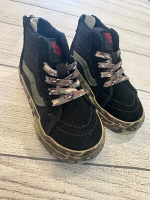 Vans Tenis Niños Pequeños 5 Nuevos Sk8-Hi Cremallera Camuflados Pared Lateral Informales Zapatos Activos Foto 1 de 4