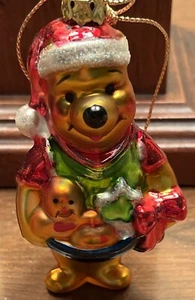 Set Of 6 Vintage Disney Winnie The Pooh Friends Blown Glass Christmas Ornaments - Picture 1 of 11