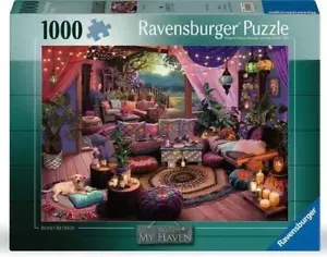 Ravensburger My Haven No. 12 Boho Retreat 1000 Pc Puzzle - NEW - FREE shipping! - Picture 1 of 2