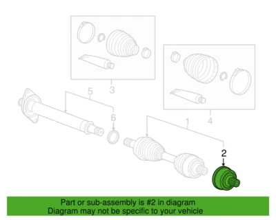 Mercedes Benz Genuine GLA45 AMG GLA250 2015-2020 Left Outer Joint 2463605201 - Image 1 of 3