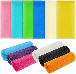 Tatuo 12 Pack 36 Inch Exfoliating Bath Cloth Towel African Net Sponge Extra Long - Picture 1 of 12