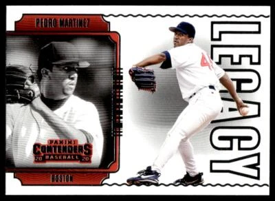 2020 Panini Contenders L-10 Pedro Martinez Boston Red Sox Baseball Card - Image 1 of 2