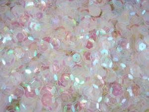Sequins Cup 10mm Clear Transparent AB 20g Wedding Dancing Costumes - Picture 1 of 1
