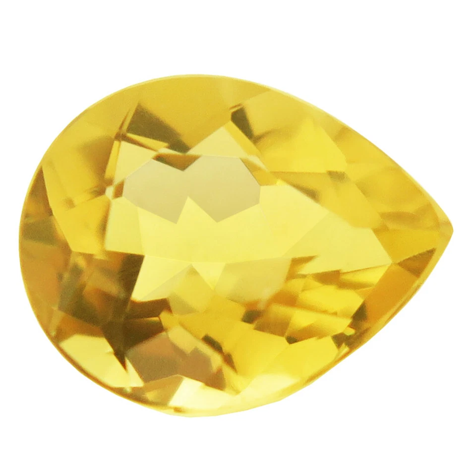 Flawless Look  2.34ct Pear Cut Golden Yellow Color Natural Beryl Mined at Brazil - Image 1 of 4